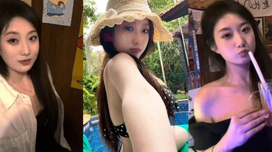 极品模特女友私拍视频流出 黑丝高跟挑逗欲望 豪乳傲然撩拨心弦 刀具自慰极致淫骚！